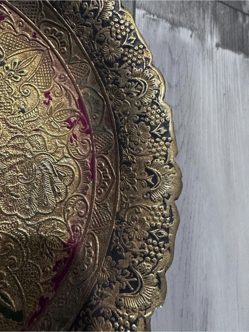 Ornate Decorative Brass plate